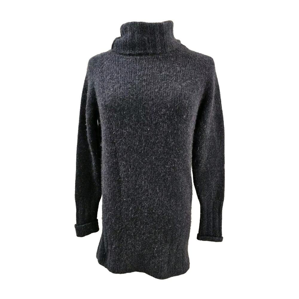 $1185 The Elder Statesman Women's Navy 100% Cashmere Turtleneck Sweater Size XS